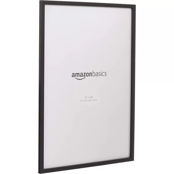 Amazon Basics Poster Rectangular Photo Picture Frames 24 Inch x 36 Inch 2Pack BlackBlack 24 x 36