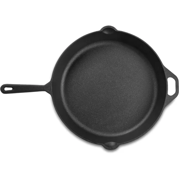 Amazon Basics Pre Seasoned Cast Iron Skillet 15Inch Black15
