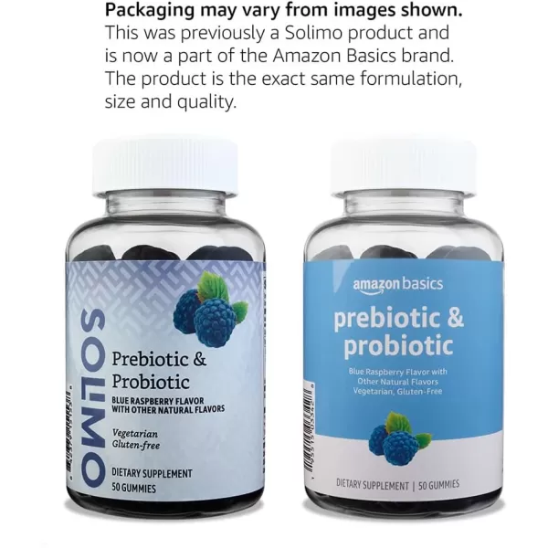 Amazon Basics Prebiotic amp Probiotic Gummies 2 Billion CFU Blue Raspberry 50 Count 2 per Serving Previously SolimoAmazon Basics Prebiotic amp Probiotic Gummies 2 Billion CFU Blue Raspberry 50 Count 2 per Serving Previously Solimo