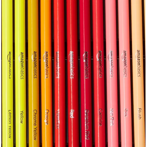 Amazon Basics Premium Colored Pencils Soft Core 24 Count Pack of 1 Multicolor48 Count Pack of 1