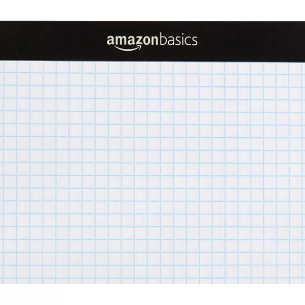 Amazon Basics Quad Ruled Graph Paper Pad 600 Count 6 pack of 100 Sheets White Letter Size 85 x 11InchAmazon Basics Quad Ruled Graph Paper Pad 600 Count 6 pack of 100 Sheets White Letter Size 85 x 11Inch