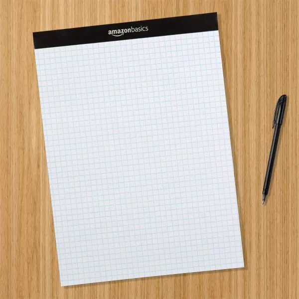 Amazon Basics Quad Ruled Graph Paper Pad 600 Count 6 pack of 100 Sheets White Letter Size 85 x 11InchAmazon Basics Quad Ruled Graph Paper Pad 600 Count 6 pack of 100 Sheets White Letter Size 85 x 11Inch