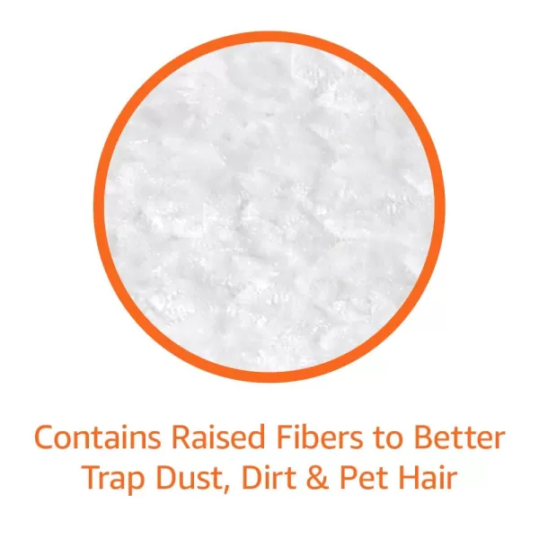 Amazon Basics Quilted Heavy Duty Dry Floor Cloths to Clean Dust Dirt Pet Hair 44 Count Pack of 1 White 11 x 87Amazon Basics Quilted Heavy Duty Dry Floor Cloths to Clean Dust Dirt Pet Hair 44 Count Pack of 1 White 11 x 87