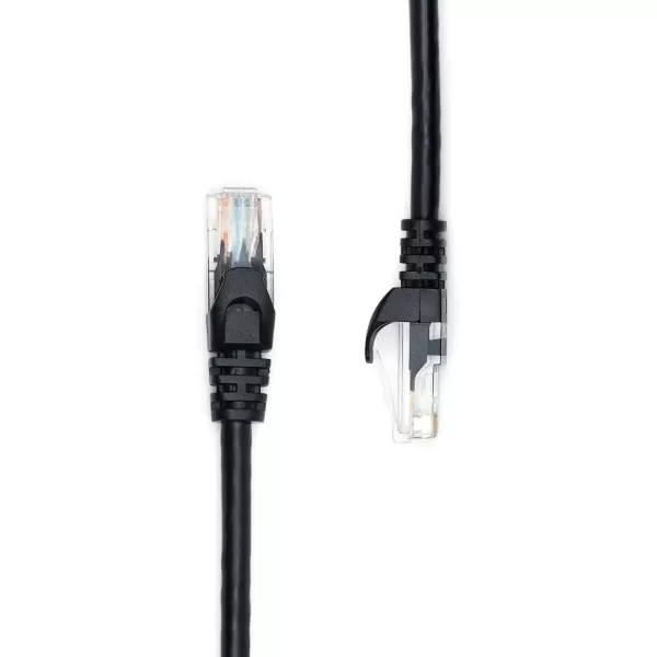 Amazon Basics RJ45 Cat 6 Ethernet Patch Cable 10Gpbs HighSpeed Cable 250MHz Snagless 3 Foot Black1Pack 3 Feet