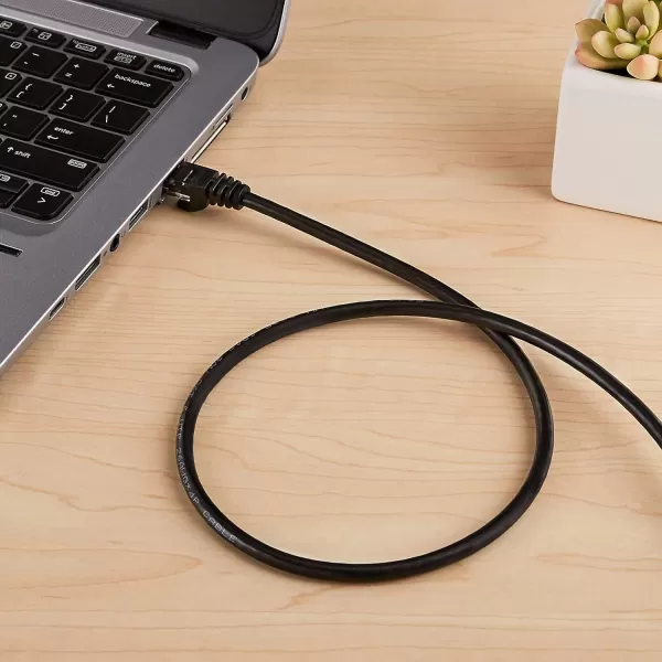 Amazon Basics RJ45 Cat 6 Ethernet Patch Cable 10Gpbs HighSpeed Cable 250MHz Snagless 3 Foot Black1Pack 3 Feet