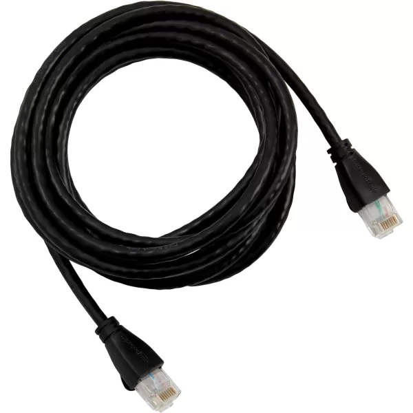 Amazon Basics RJ45nbspCat6nbspEthernetnbspPatch Cable 1Gpbs Transfer Speed GoldPlated Connectors 50 Foot For PC TV tablet router printer10 Foot 1Pack Black