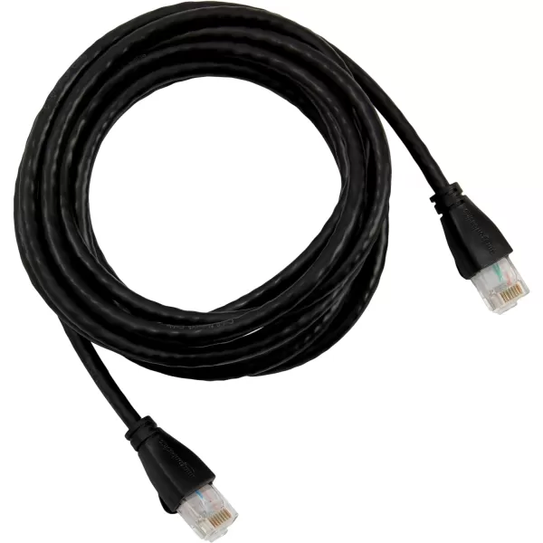 Amazon Basics RJ45nbspCat6nbspEthernetnbspPatch Cable 1Gpbs Transfer Speed GoldPlated Connectors 50 Foot For PC TV tablet router printer10 Foot 24Pack 24 Count Black