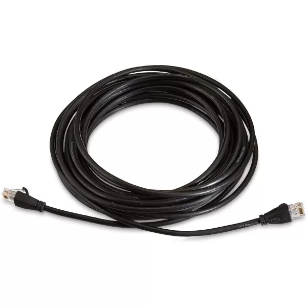 Amazon Basics RJ45nbspCat6nbspEthernetnbspPatch Cable 1Gpbs Transfer Speed GoldPlated Connectors 50 Foot For PC TV tablet router printer25 Foot 10Pack Black