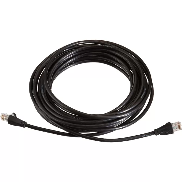 Amazon Basics RJ45nbspCat6nbspEthernetnbspPatch Cable 1Gpbs Transfer Speed GoldPlated Connectors 50 Foot For PC TV tablet router printer25 Foot 1Pack Black