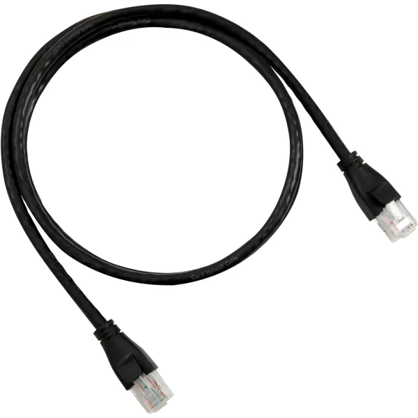 Amazon Basics RJ45nbspCat6nbspEthernetnbspPatch Cable 1Gpbs Transfer Speed GoldPlated Connectors 50 Foot For PC TV tablet router printer3 Foot 1Pack Black
