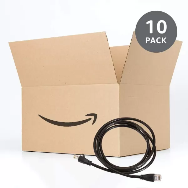 Amazon Basics RJ45nbspCat6nbspEthernetnbspPatch Cable 1Gpbs Transfer Speed GoldPlated Connectors 50 Foot For PC TV tablet router printer5 Foot 180Pack Black