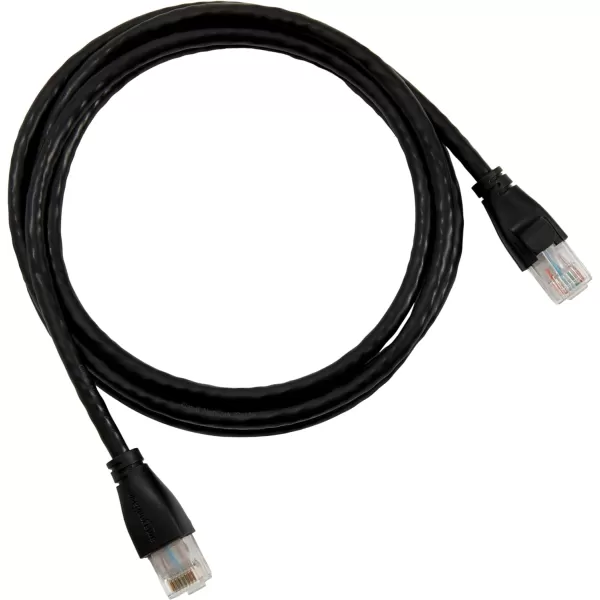 Amazon Basics RJ45nbspCat6nbspEthernetnbspPatch Cable 1Gpbs Transfer Speed GoldPlated Connectors 50 Foot For PC TV tablet router printer5 Foot 5Pack Black