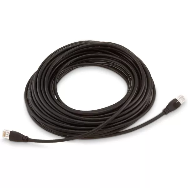 Amazon Basics RJ45nbspCat6nbspEthernetnbspPatch Cable 1Gpbs Transfer Speed GoldPlated Connectors 50 Foot For PC TV tablet router printer50 Foot 10Pack Black