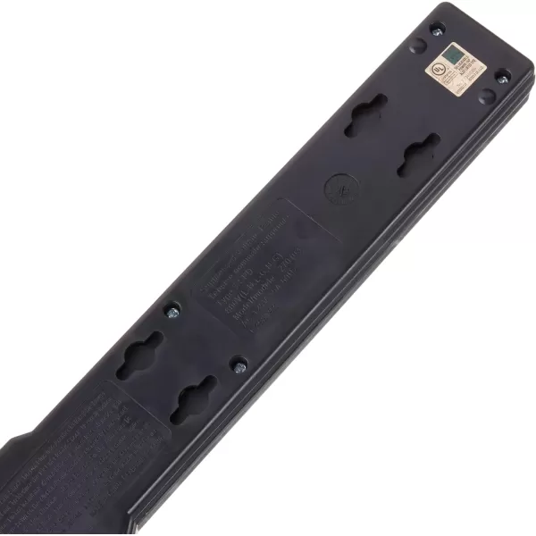 Amazon Basics Rectangular 6Outlet Surge Protector Power Strip 6Foot Long Cord 790 Joule  WhiteBlack 10Pack Strip