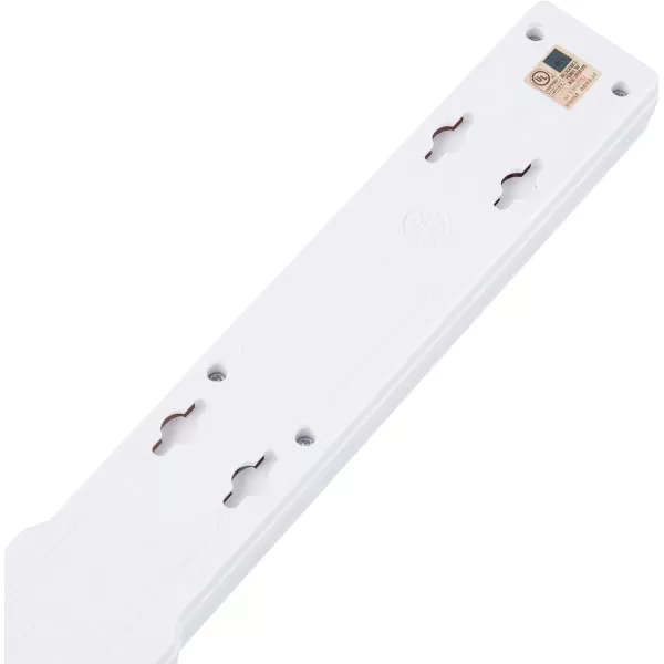 Amazon Basics Rectangular 6Outlet Surge Protector Power Strip 6Foot Long Cord 790 Joule  WhiteWhite 1Pack Strip