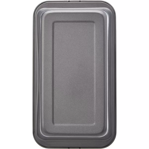 Amazon Basics Rectangular Baking Bread Loaf Pan 95 x 5 Inch Set of 2 GrayLoaf Pan