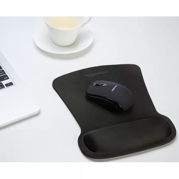 Amazon Basics Rectangular Gel Computer Mouse Pad with Wrist Support Rest Small Pack of 20 BlackAmazon Basics Rectangular Gel Computer Mouse Pad with Wrist Support Rest Small Pack of 20 Black