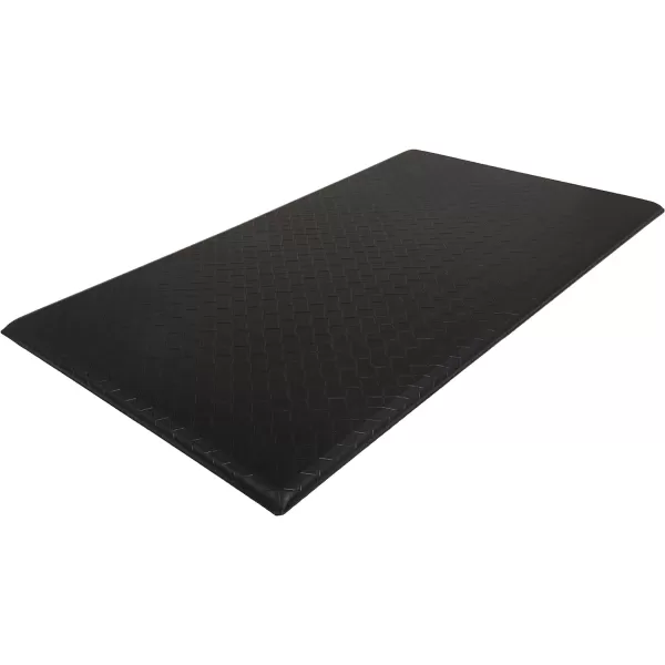 Amazon Basics Rectangular NonslipStain Anti Fatigue Standing Comfort Mat for Home and Office 20 x 36 Inch BlackBlack 5Pack Mat