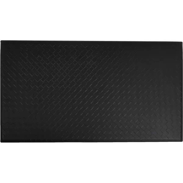 Amazon Basics Rectangular NonslipStain Anti Fatigue Standing Comfort Mat for Home and Office 20 x 36 Inch BlackBlack 5Pack Mat