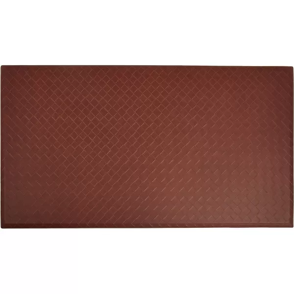 Amazon Basics Rectangular NonslipStain Anti Fatigue Standing Comfort Mat for Home and Office 20 x 36 Inch BlackLight Brown 1Pack Mat