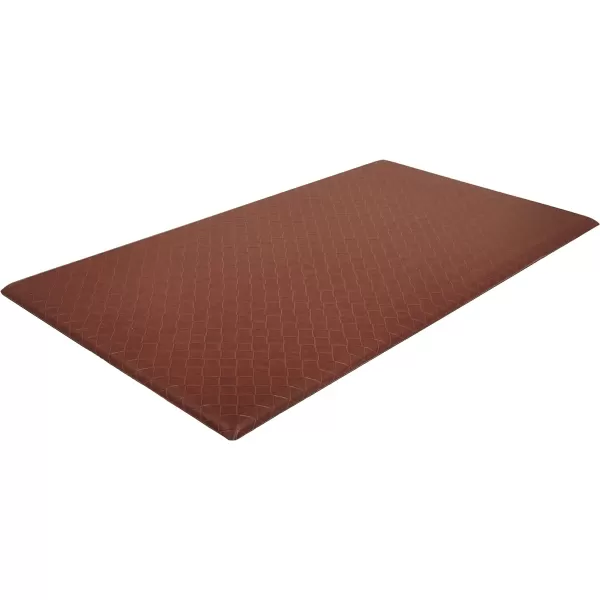 Amazon Basics Rectangular NonslipStain Anti Fatigue Standing Comfort Mat for Home and Office 20 x 36 Inch BlackLight Brown 1Pack Mat