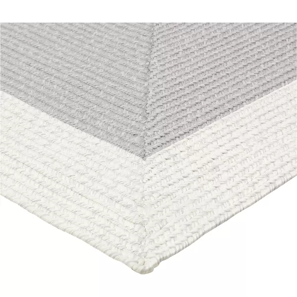 Amazon Basics Rectangular Outdoor Rug For Patio and Balcony TwoTone Grey 13 ft L x 9 ft WTwotone Grey