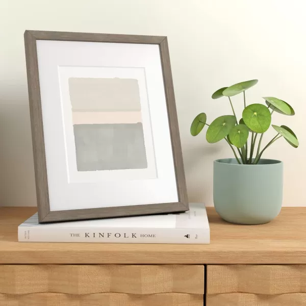 Amazon Basics Rectangular Photo Picture Frame 11 x 14 or 8 x 10 with mat Pack of 2 Gold 1228 x 1518 inches11 x 14 or 8 x 10 Barnwood