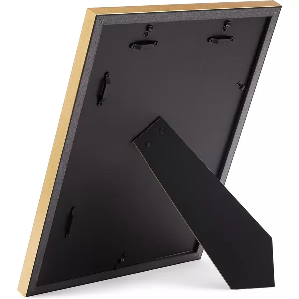 Amazon Basics Rectangular Photo Picture Frame 11 x 14 or 8 x 10 with mat Pack of 2 Gold 1228 x 1518 inches11 x 14 or 8 x 10 Gold