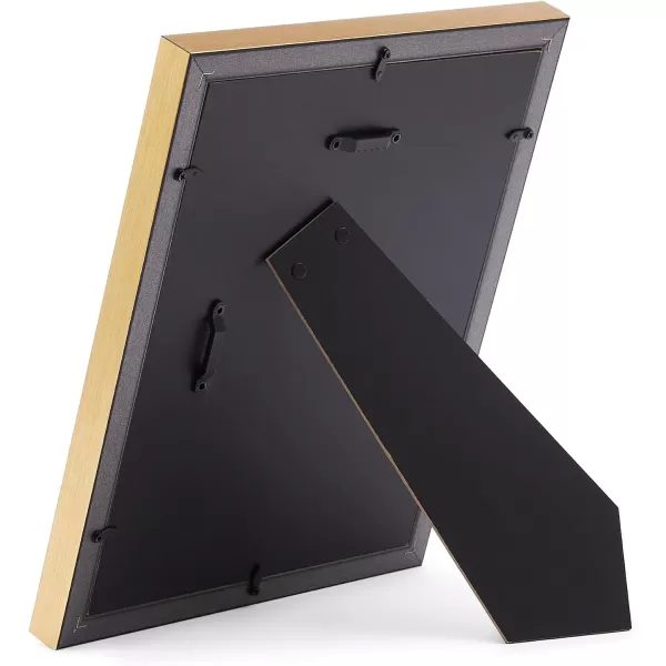 Amazon Basics Rectangular Photo Picture Frame 11 x 14 or 8 x 10 with mat Pack of 2 Gold 1228 x 1518 inches8 x 10 or 5 x 7 Gold