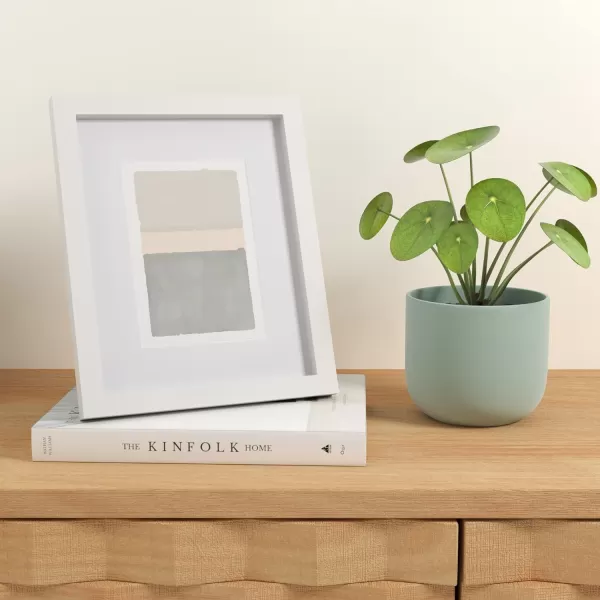 Amazon Basics Rectangular Photo Picture Frame 11 x 14 or 8 x 10 with mat Pack of 2 Gold 1228 x 1518 inches8 x 10 or 5 x 7 White