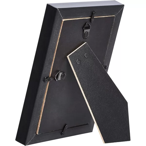 Amazon Basics Rectangular Photo Picture Frame 5 x 7 Pack of 2 BlackBlack 4 x 6