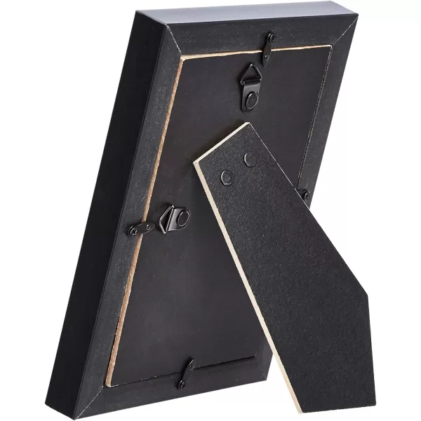 Amazon Basics Rectangular Photo Picture Frame 5 x 7 Pack of 2 BlackBlack 5 x 7