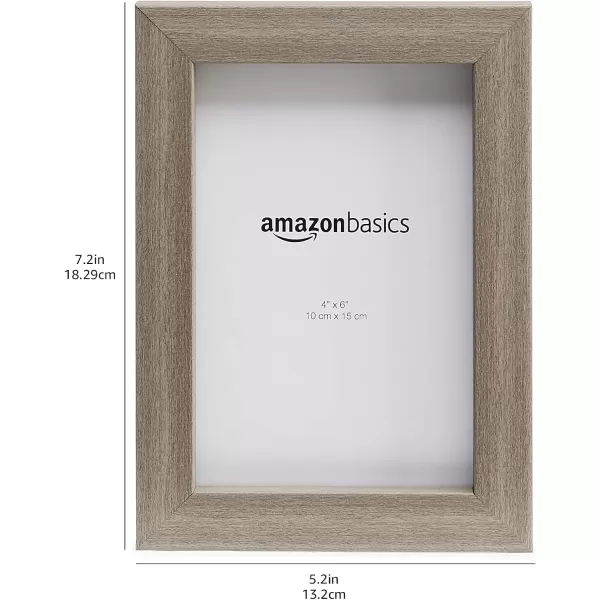Amazon Basics Rectangular Photo Picture Frame 8 x 10 Pack of 5 Gold 92 x 112 inches4 x 6 Barnwood