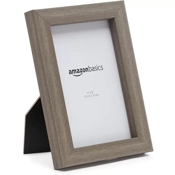 Amazon Basics Rectangular Photo Picture Frame 8 x 10 Pack of 5 Gold 92 x 112 inches4 x 6 Barnwood