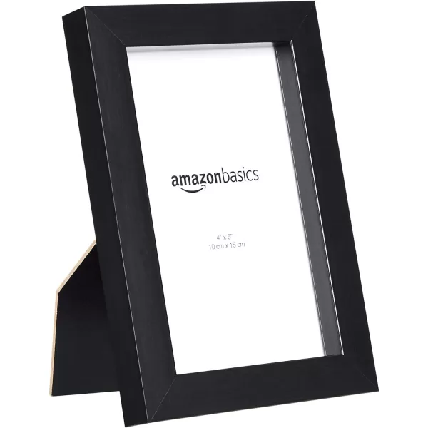 Amazon Basics Rectangular Photo Picture Frame 8 x 10 Pack of 5 Gold 92 x 112 inches4 x 6 Black