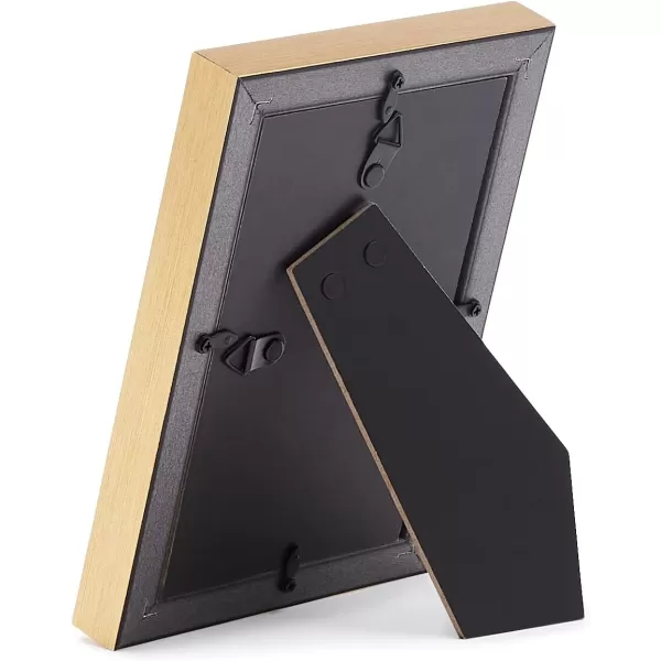 Amazon Basics Rectangular Photo Picture Frame 8 x 10 Pack of 5 Gold 92 x 112 inches4 x 6 Gold