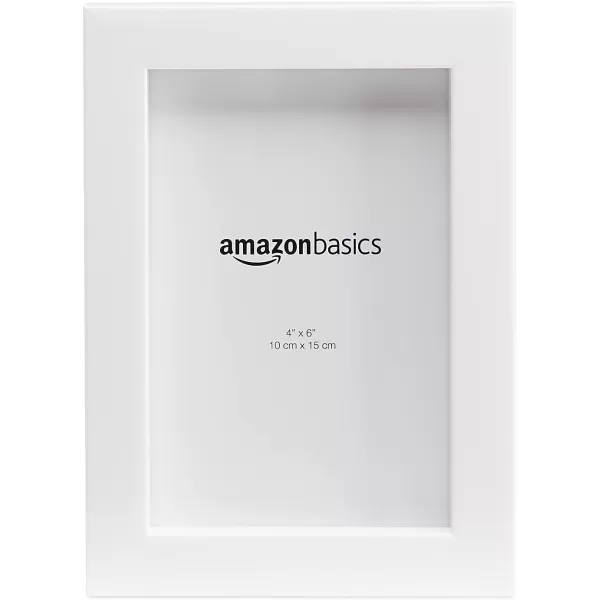 Amazon Basics Rectangular Photo Picture Frame 8 x 10 Pack of 5 Gold 92 x 112 inches4 x 6 White