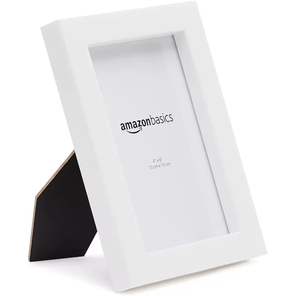 Amazon Basics Rectangular Photo Picture Frame 8 x 10 Pack of 5 Gold 92 x 112 inches4 x 6 White