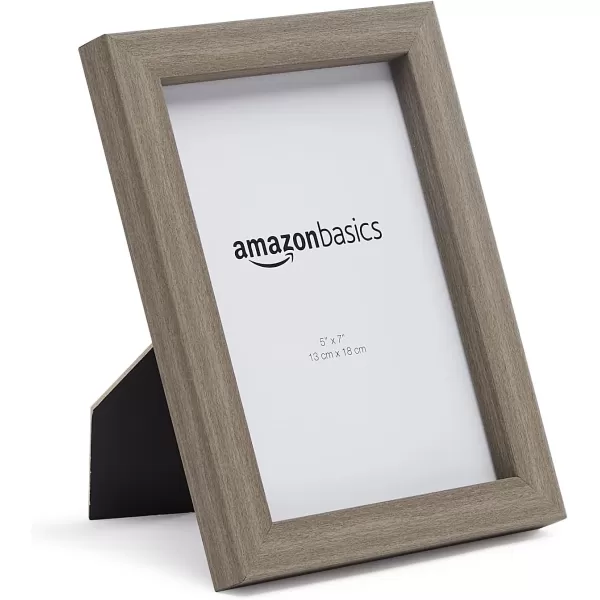 Amazon Basics Rectangular Photo Picture Frame 8 x 10 Pack of 5 Gold 92 x 112 inches5 x 7 Barnwood