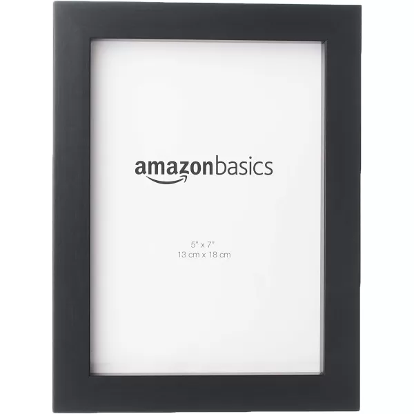 Amazon Basics Rectangular Photo Picture Frame 8 x 10 Pack of 5 Gold 92 x 112 inches5 x 7 Black