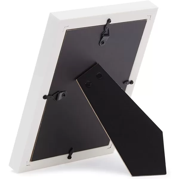 Amazon Basics Rectangular Photo Picture Frame 8 x 10 Pack of 5 Gold 92 x 112 inches5 x 7 White