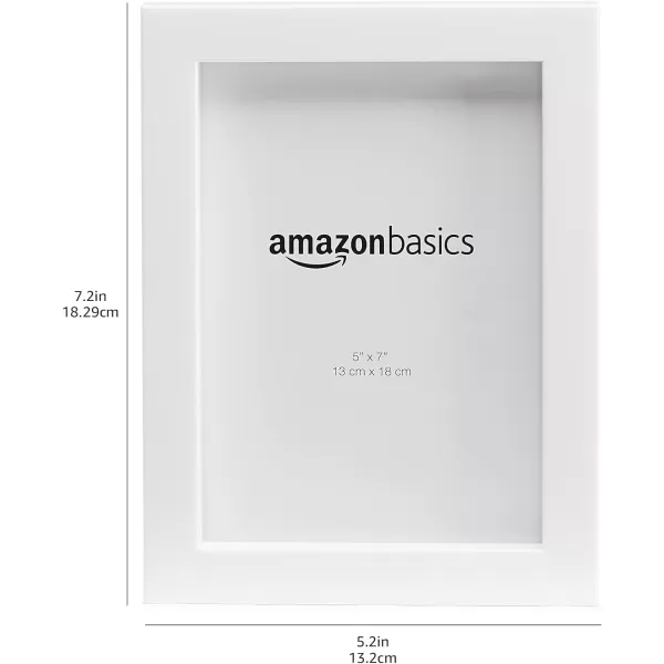Amazon Basics Rectangular Photo Picture Frame 8 x 10 Pack of 5 Gold 92 x 112 inches5 x 7 White