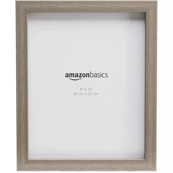 Amazon Basics Rectangular Photo Picture Frame 8 x 10 Pack of 5 Gold 92 x 112 inches8 x 10 Barnwood