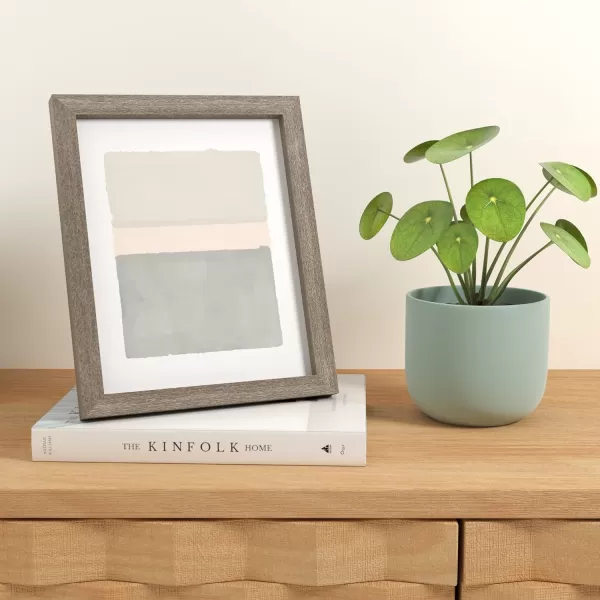 Amazon Basics Rectangular Photo Picture Frame 8 x 10 Pack of 5 Gold 92 x 112 inches8 x 10 Barnwood