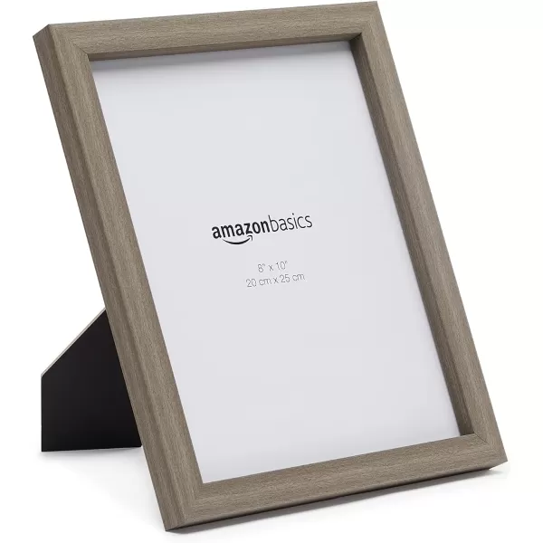 Amazon Basics Rectangular Photo Picture Frame 8 x 10 Pack of 5 Gold 92 x 112 inches8 x 10 Barnwood