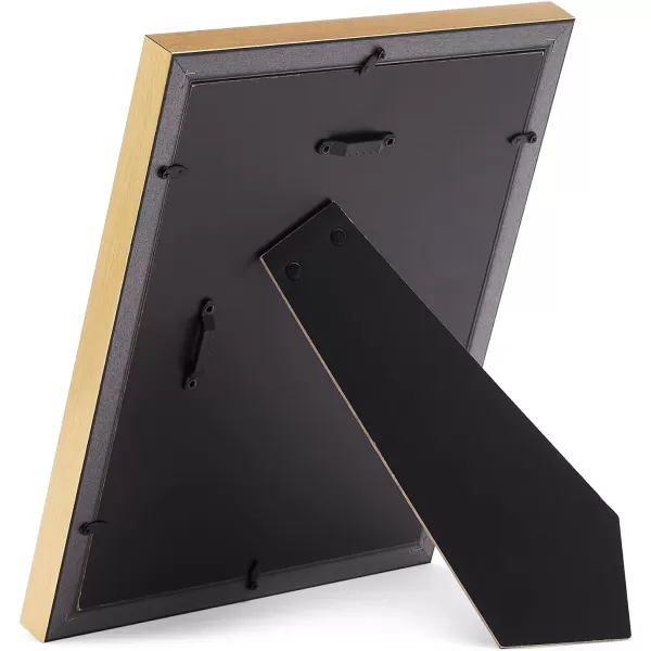 Amazon Basics Rectangular Photo Picture Frame 8 x 10 Pack of 5 Gold 92 x 112 inches8 x 10 Gold