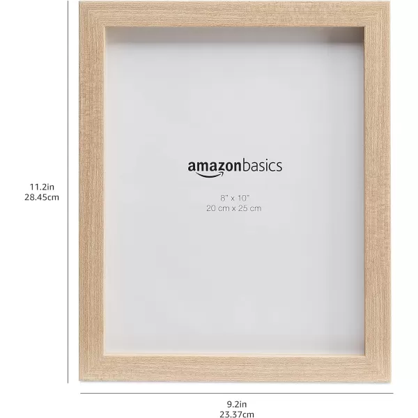 Amazon Basics Rectangular Photo Picture Frame 8 x 10 Pack of 5 Gold 92 x 112 inches8 x 10 Natural