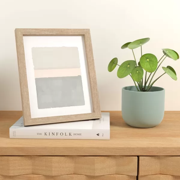 Amazon Basics Rectangular Photo Picture Frame 8 x 10 Pack of 5 Gold 92 x 112 inches8 x 10 Natural