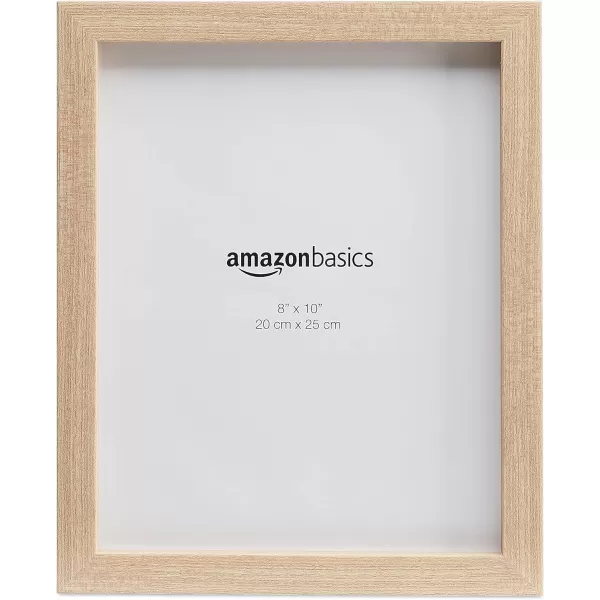 Amazon Basics Rectangular Photo Picture Frame 8 x 10 Pack of 5 Gold 92 x 112 inches8 x 10 Natural