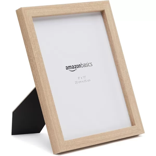 Amazon Basics Rectangular Photo Picture Frame 8 x 10 Pack of 5 Gold 92 x 112 inches8 x 10 Natural